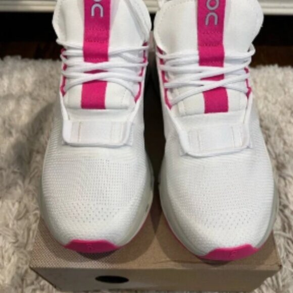 Cloudnova Women's Sneakers Shoes White Pink - Picture 3 of 5